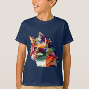 Kaleidoscope Kitty: Embrace the Abstract T-Shirt