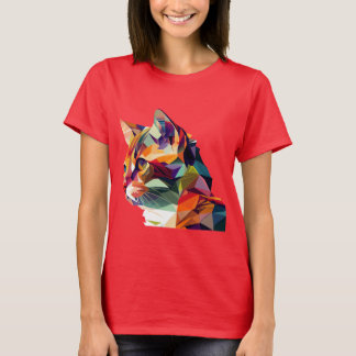 Kaleidoscope Kitty: Embrace the Abstract T-Shirt