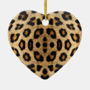 Kaleidoscope Leopard Fur Pattern Ceramic Tree Decoration