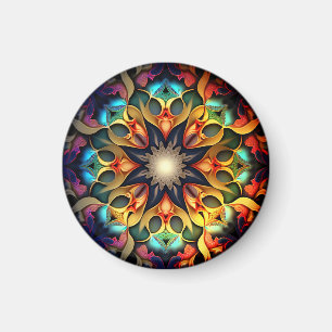 Kaleidoscope Mandala Flower Design-23091 Magnet