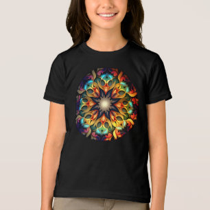 Kaleidoscope Mandala Flower Design-23091 Tri-Blend Shirt