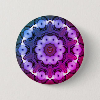 Kaleidoscope Mandala in Hungary: ViceCity rmx Ed. 6 Cm Round Badge