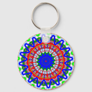 Kaleidoscope Mandalas Key Ring