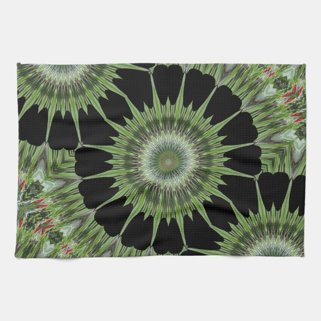 Kaleidoscope Mandela Art Tea Towel (Horizontal)
