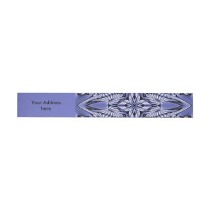 Kaleidoscope Mini Fractal I + your ideas Wraparound Address Label