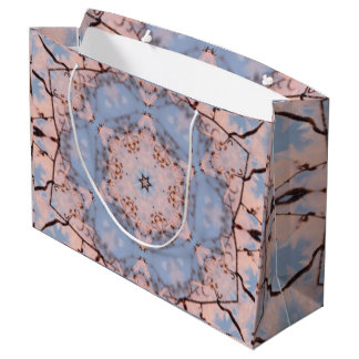 Kaleidoscope Morning Blue & Frost Pink Large Gift Bag