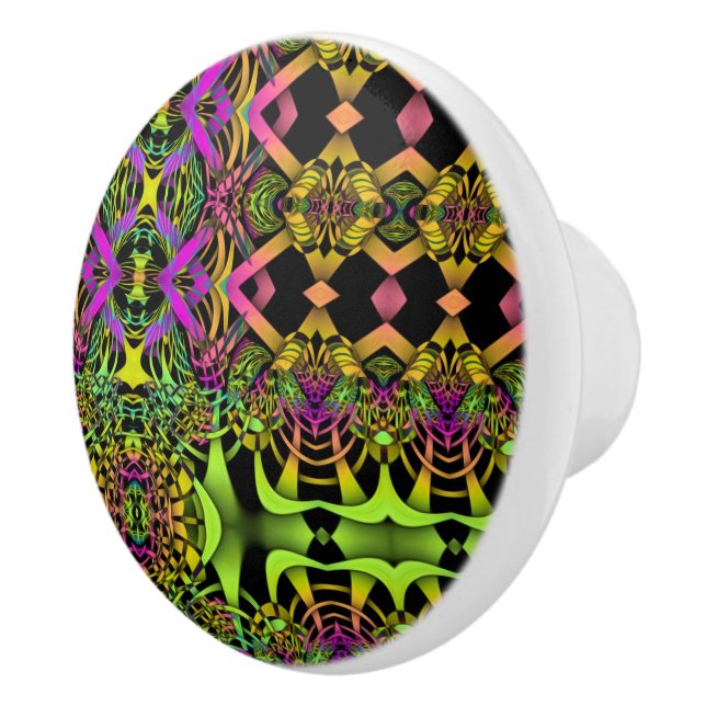 Kaleidoscope Mosaic IV + your ideas Ceramic Knob (Right)