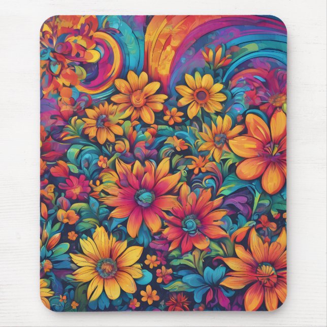 "Kaleidoscope of Color" Art Mouse Pad (Front)