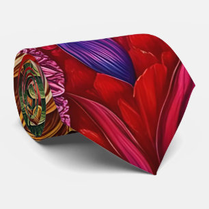 Kaleidoscope of Colors Floral Neck Tie