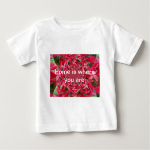 Kaleidoscope of Crimson: Blood Milkweed Flower Art Baby T-Shirt