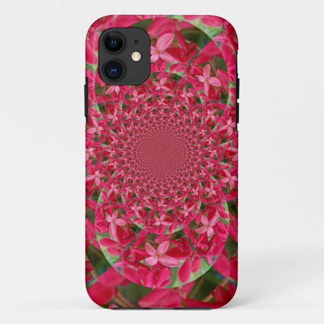 Kaleidoscope of Crimson: Blood Milkweed Flower Art Case-Mate iPhone Case (Back)