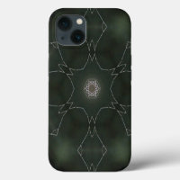 Kaleidoscope of Dew Star Black Background