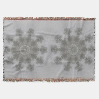Kaleidoscope of Grey Foggy Skyline Throw Blanket
