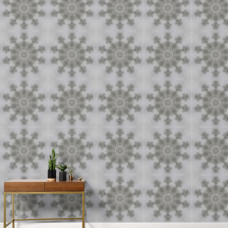 Kaleidoscope of Grey Foggy Skyline Wallpaper