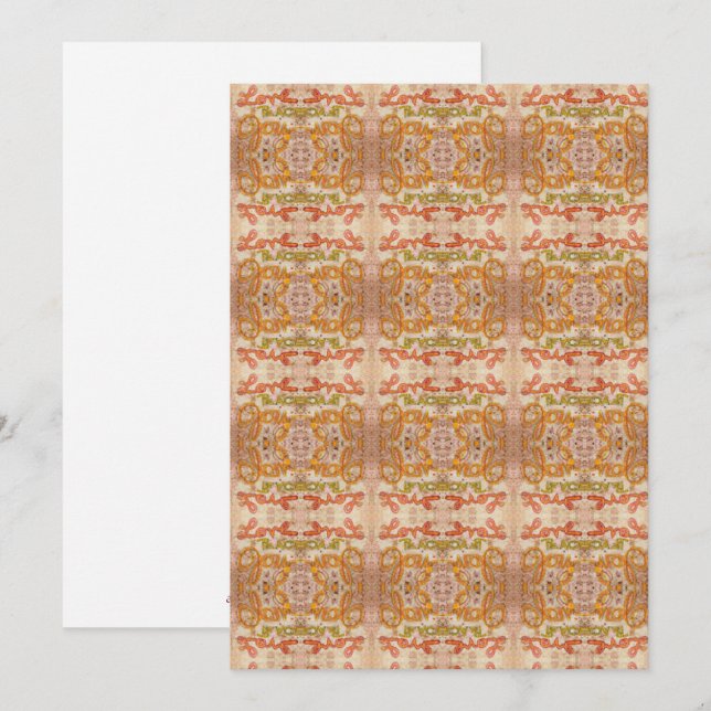 Kaleidoscope of Joy, Peace and Love Holiday Card (Front/Back)