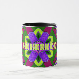 Kaleidoscope painting for father’s day mug