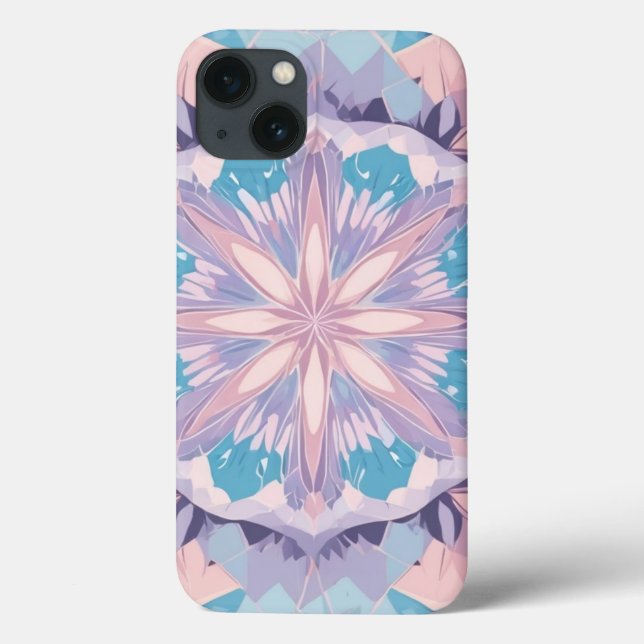 Kaleidoscope Pastel Colours iPhone Case (Back)