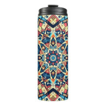 Kaleidoscope Pattern Thermal Tumbler