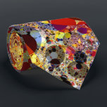 Kaleidoscope Pebbles Mosaic Fractal Art Modern  Tie<br><div class="desc">The concept of ordered chaos and the beauty of spherical forms. Boho style fractal art modern artistic pattern.</div>