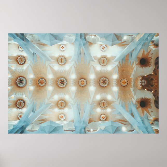 Kaleidoscope photography of ceiling poster (Front)