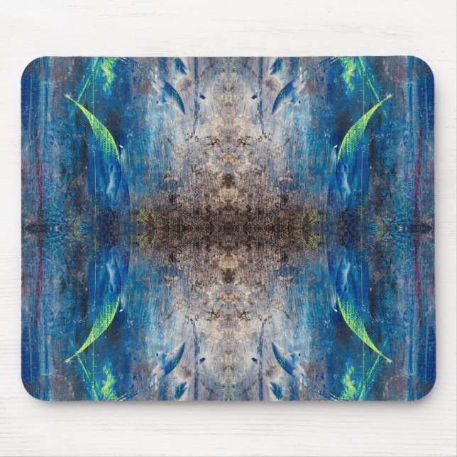 Kaleidoscope playfully abstract Mandala Mouse Mat (Front)
