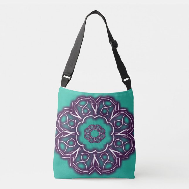 Kaleidoscope Prints  Crossbody Bag (Front)