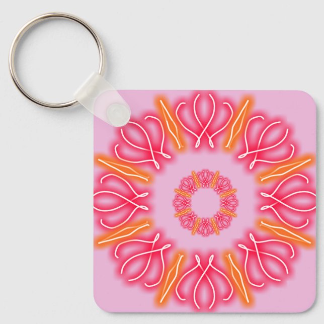 Kaleidoscope Prints Key Ring (Front)