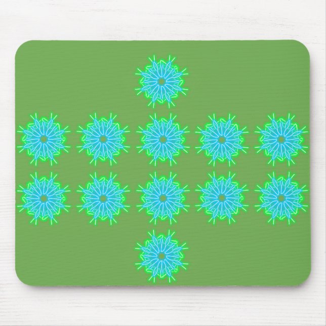 Kaleidoscope Prints Mouse Mat (Front)