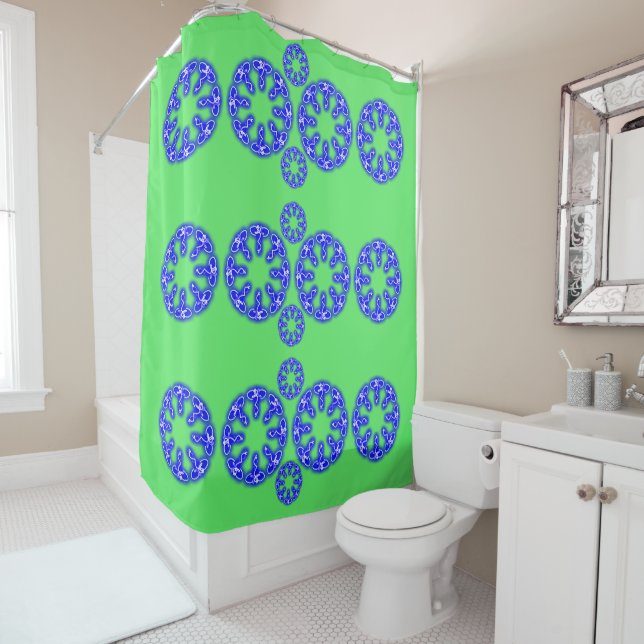 Kaleidoscope Prints  Shower Curtain (In Situ)