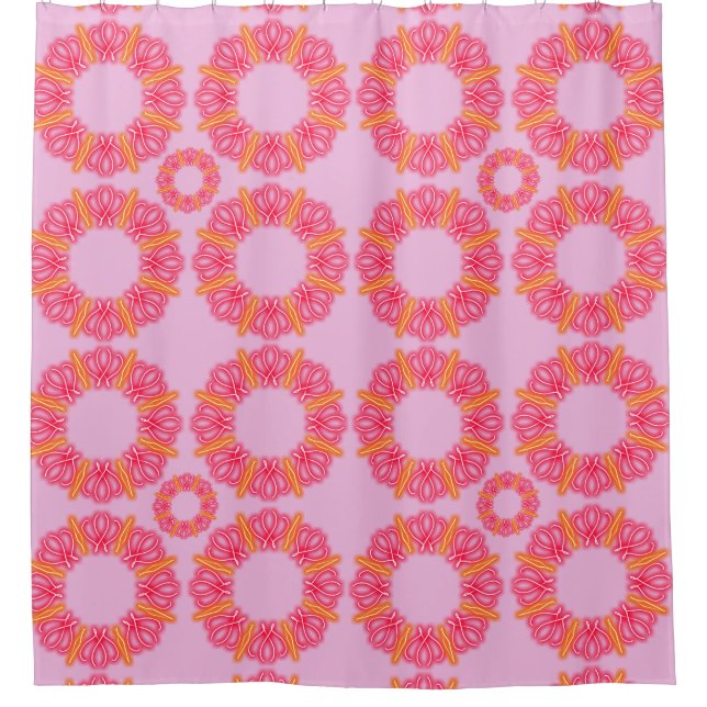 Kaleidoscope Prints  Shower Curtain (Front)