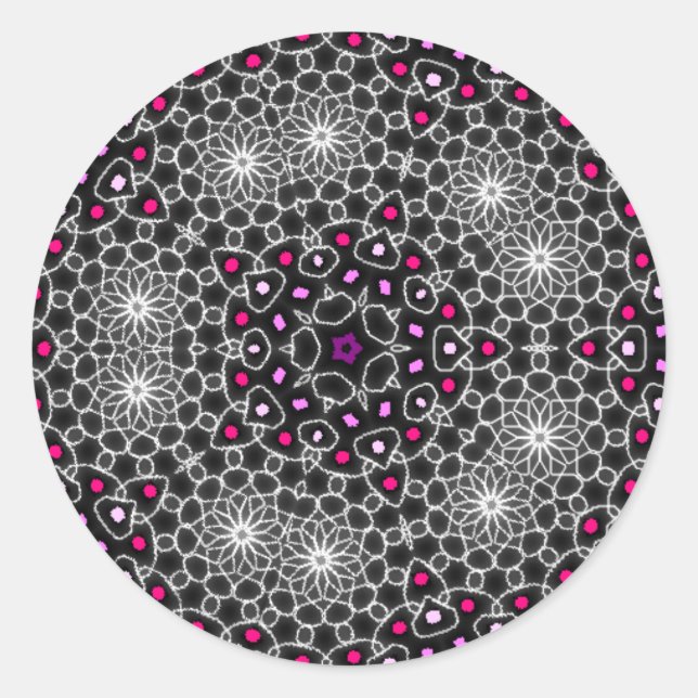 Kaleidoscope psychedelic stickers (Front)