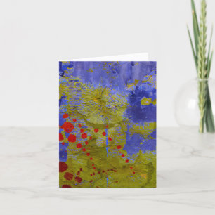 Kaleidoscope Purple Colourful Note Card