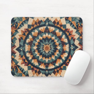 Kaleidoscope Quilt Pattern Mouse Mat