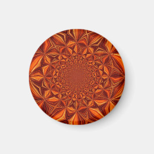 Kaleidoscope Red Digital Art Pattern-67546 Magnet