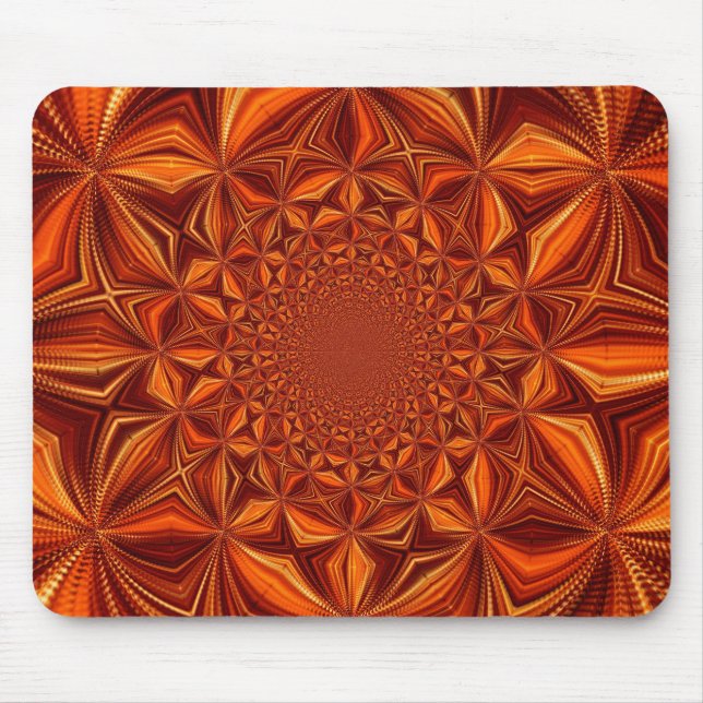 Kaleidoscope Red Digital Art Pattern-67546 Mouse Mat (Front)
