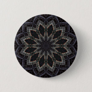 Kaleidoscope 'RK4 SQ' 6 Cm Round Badge