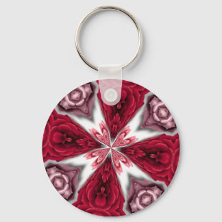 Kaleidoscope Rose Key Ring