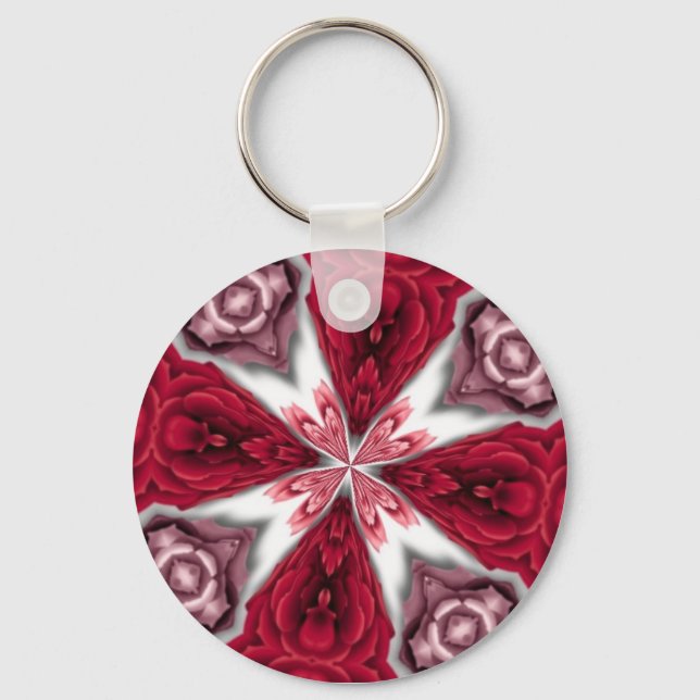 Kaleidoscope Rose Key Ring (Front)