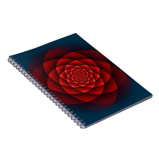 Kaleidoscope ROSE red + your idea Notebook (Right Side)