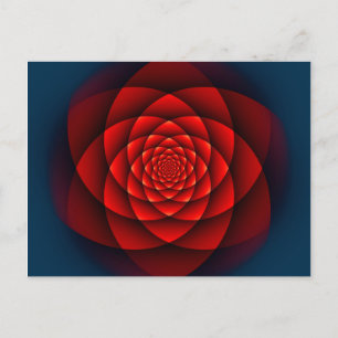 Kaleidoscope ROSE red + your idea Postcard