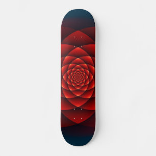 Kaleidoscope ROSE red + your idea Skateboard