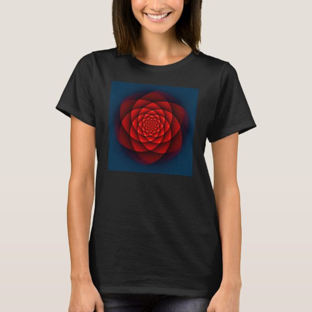 Kaleidoscope ROSE red + your idea T-Shirt (Front)