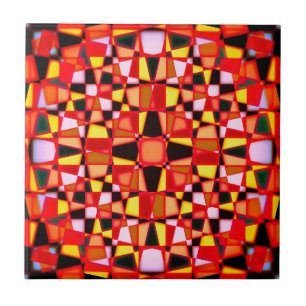 Kaleidoscope star pattern tile