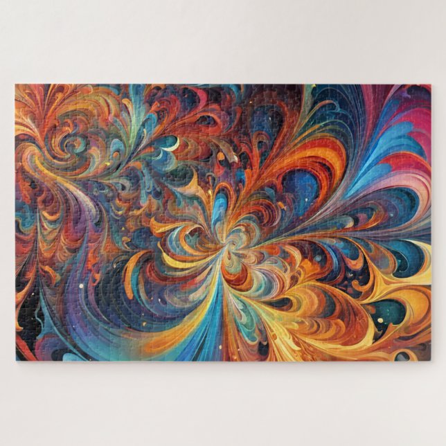 Kaleidoscope stars jigsaw puzzle (Horizontal)