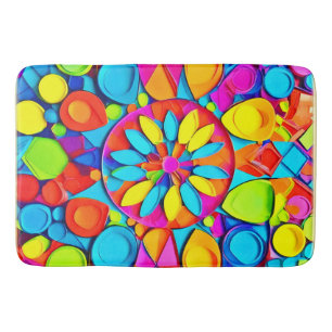 Kaleidoscope Symphony Artwork Bath Mat