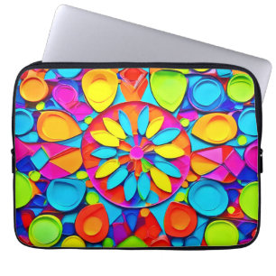 Kaleidoscope Symphony Artwork Laptop Sleeve