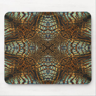 Kaleidoscope tiger fur pattern mouse mat