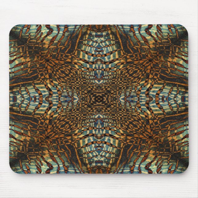 Kaleidoscope tiger fur pattern mouse mat (Front)