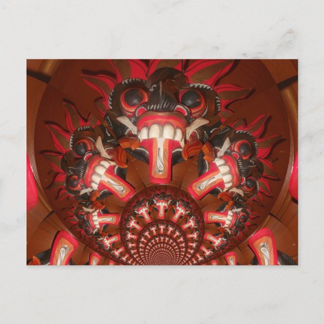 Kaleidoscope Tongue Art Print Customise Product Postcard (Front)