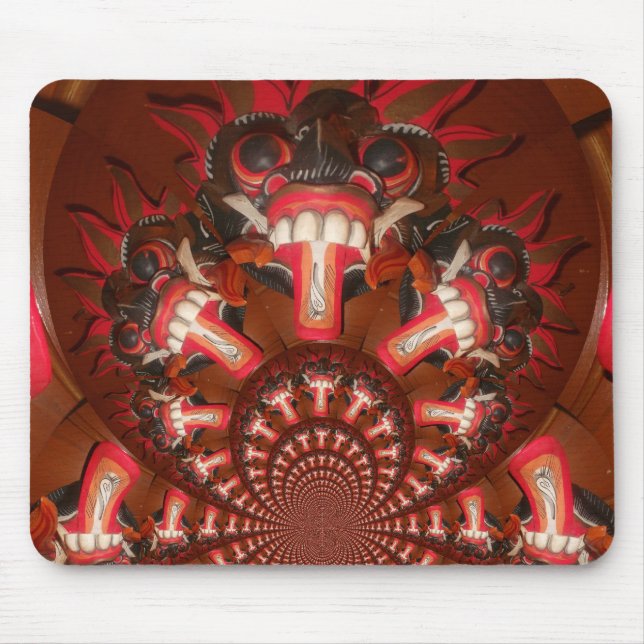 Kaleidoscope Tongue Art Print/Graphic Mouse Mat (Front)